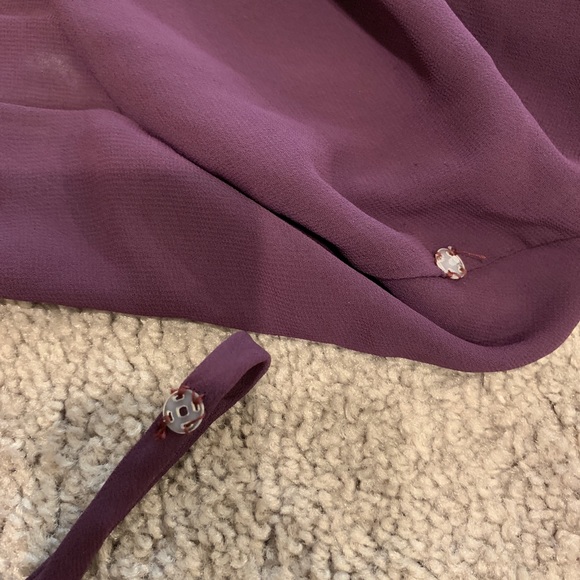 Purple Plum Bridesmaid Formal Dress with jacket - Picture 6 of 8